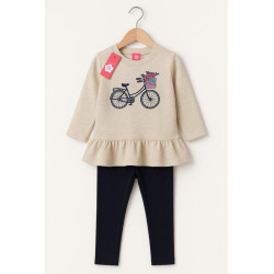CONJUNTO NIÑA BICI FLORES